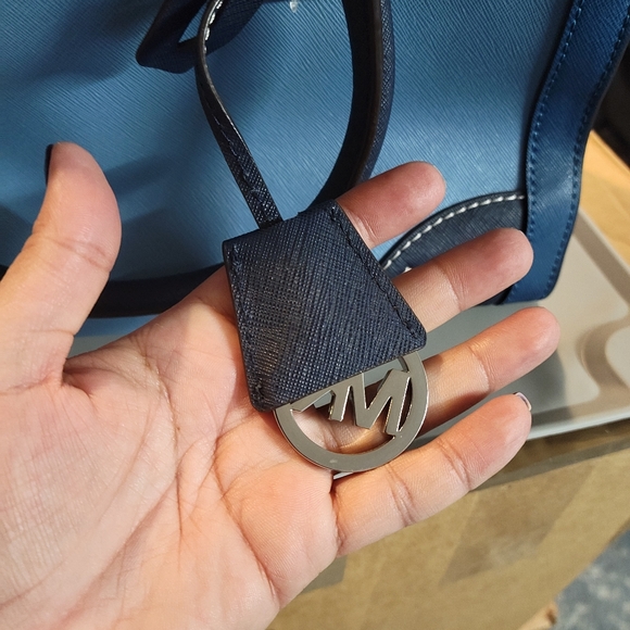 Blue Colorblock MK Bag - Picture 9 of 10